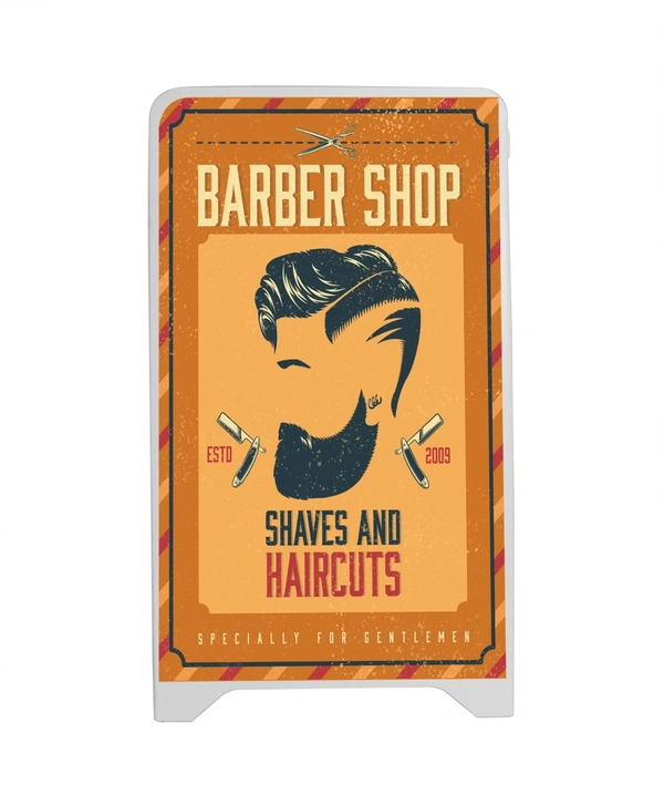  Budget A - Board Showing Barber Artwork Front View