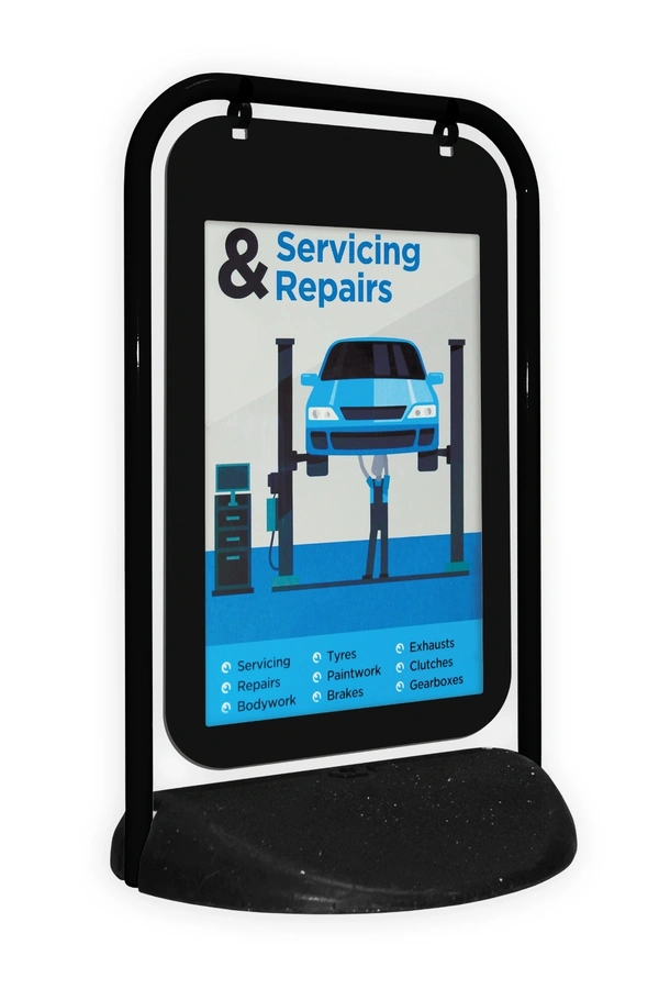  Swinger 2 Black Frame With Poster Pocket And Service & Repairs Artwork