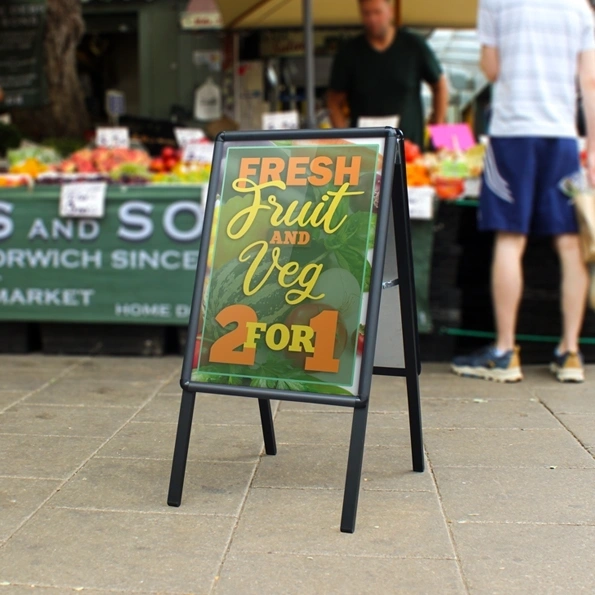  A - Master Lite Outside Market Stall Showing Fruit And Veg Artwork