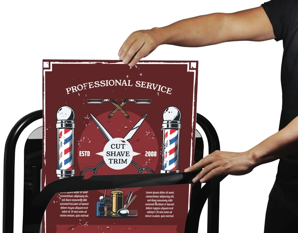  Swinger 4000 Inserting Poster Into Poster Pocket